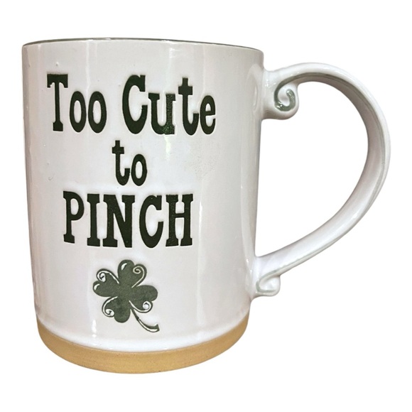 Rae Dunn Irish At Heart White Green Ceramic Mug St. Patrick’s Day - Picture 3 of 10